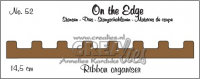Billede: skæreskabelon On the Edge, dies no. 52, Ribbon onganizer, Crealies,
CLOTE52, 14,5 cm.