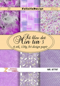 Billede: A4 ark 120g design papir 6 design konfirmation, Så blev det min tur nr. 3