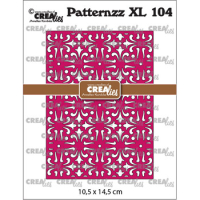 Billede: skæreskabelon baggrundsdie, Dies Crealies CLPATXL104 Patternzz XL 104, Amber 10,5 x 14,5 cm