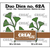 Billede: skæreskabelon bladgrene, Dies Crealies CLDD62A Leaves 14 mirror image, Duo Dies no. 62A