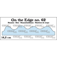 Billede: skæreskabelon bølge eller snedrive, Dies Crealies CLOTE61 On the Edge 62, 4 waves or dnowdrifts, 14,5cm