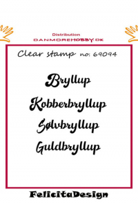 Billede: Stempel Bryllup, Kobberbryllup, Sølvbryllup, Guldbryllup, FelicitaDesign