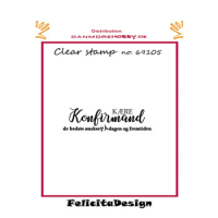 Billede: Stempel Kære Konfirmand de bedste ønsker PÅ dagen og fremtiden, FelicitaDesign