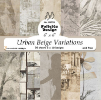 Billede: Ark 6' x 6' 200g 30ark 3x10design, Urban Beige Variations, FelicitaDesign
