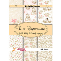Billede: A4 ark 120g design papir 6 ark, The great Day, FelicitaDesign 