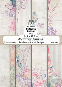 Billede: Card A6 14,8x10,6cm 200g 24stk 3x8design, Wedding Journal, FelicitaDesign