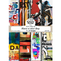 Billede: Card A6 14,8x10,6cm, 200g, 24 stk., 3x8design, Have a nice day, FelicitaDesign, førpris kr. 24,- nupris