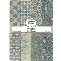 Billede: Card A6 14,8x10,6cm, 200g, 24 stk., 3x8design, Winter, FelicitaDesign, førpris kr. 24,- nupris