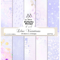 Billede: Ark 6'x6' 200g, 30 ark, 3x10design, Lilac Variations, FelicitaDesign