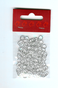 Billede: Split ring/øsken 6mm x 0,8mm sølv fv. 5-10gram