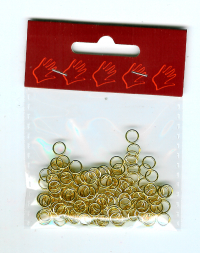Billede: Split ring/øsken 6mm x0,9mmguld fv ca. 5-10gram