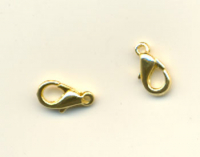 Billede: Lås karabin guld fv. 10mm 5 stk.