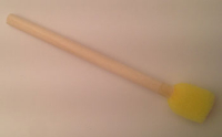 Billede: Duppesvamp diam.13mm m/træskaft, 12 stk.