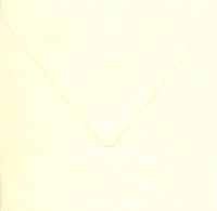 Billede: BESTILLINGSVARE Kuverter 14x14cm elfenben med spidslukning, ca. 50 stk.