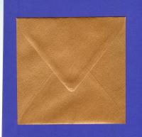 Billede: 10 kuverter 14x14 kobber blank