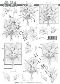 Billede: sarte blomster, le suh, førpris kr. 6,- nupris