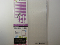 Billede: Embossing folder A4 Checkered Argyle, eBosser, førpris kr. 135,- nupris