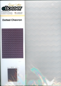 Billede: Embossing folder A4 Dotted Chevron, eBosser, førpris kr. 135,- nupris