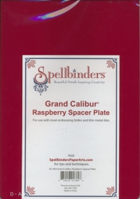 Billede: Crand Calibur Raspberry Spacer Plate, A4, bruges sammen med Base pladen til embossingfoldere