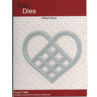 Billede: skæreskabelon flettet hjerte, Dan Dies, kan eventuelt bruges sammen med d7855