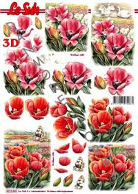 Billede: blomster på marken, nouvelle 