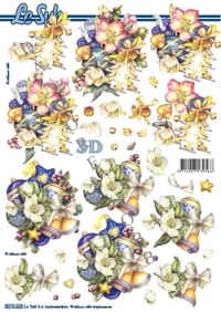 Billede: julepynt og blomster, nouvelle