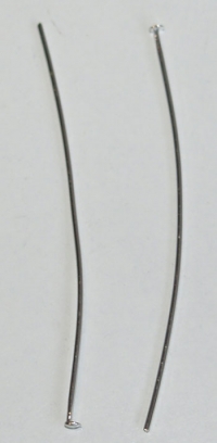 Billede: Perlestilk/Smykkestift u/øje 0,7x50mm sølv fv.50g 