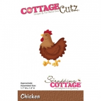 Billede: skæreskabelon hane, COTTAGECUTZ DIES, Chicken, førpris kr. 64,- nupris