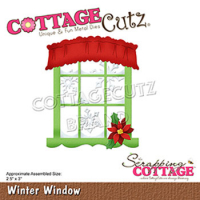 Billede: skæreskabelon Dies CottageCutz CC-676 vinter vindue, Winter Window
