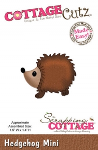 Billede: skæreskabelon pindsvin, COTTAGECUTZ DIES, Hedgehog Mini, førpris kr. 54,-, nupris