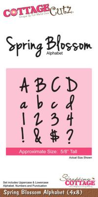 Billede: spring blossom alphabet, cottage cutz, førpris kr. 230,00, nupris