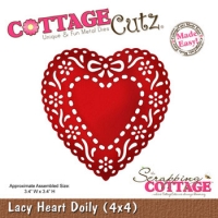 Billede: dejligt hjerte, 3,4x3,4 inch, cottage cutz, førpris kr. 140,00, nupris