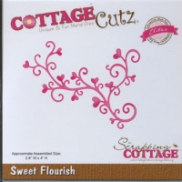 Billede: skæreskabelon Sweet Flourish, 2,8, førpris kr. 140,00, nupris