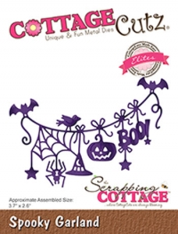 Billede: skæreskabelon halloweenranke, Dies CottageCutz CCE-535 Spooky Garland, førpris kr. 108,00, nupris