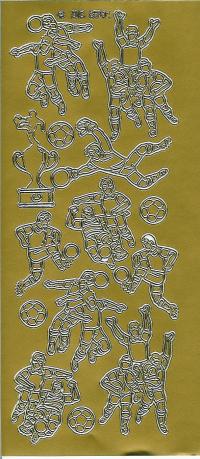 Billede: fodboldspillere, guld stickers