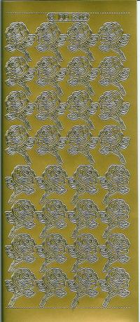 Billede: roser, guld stickers