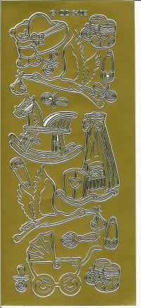 Billede: babybilleder, guld stickers