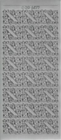 Billede: sølvhjørne, stickers