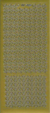 Billede: stjernekant, guld stickers