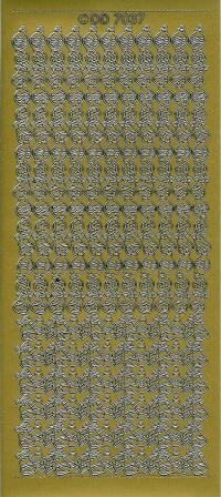 Billede: julekanter, guld stickers