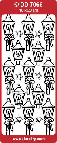 Billede: lanterne, sølv stickers