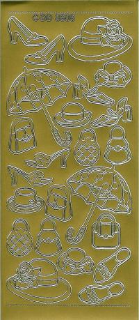 Billede: damepynt, guld stickers