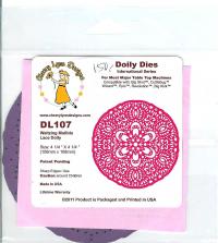 Billede: skæreskabelon Waltzing Matilda Lace Doily, 108x108mm,  cheery lynn, tilbud, førpris kr. 150,- nupris