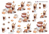 Billede: kaffemølle, kaffe, kakao og chokolade, hm-design, førpris kr. 6,-