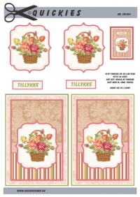 Billede: blomsterkurv på baggrund, quickies quick