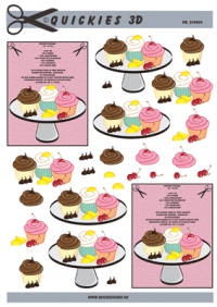 Billede: cupcakes med opskrift, quickies, førpris kr. 6,- nupris