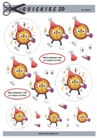 Billede: nytår så hatten passer, quickies 3d, quickies, førpris kr. 6,- nupris