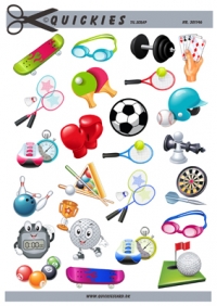 Billede: pyntebilleder fra sportens verden, quickies scrap