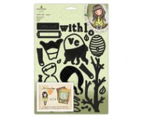 Billede: Gorjuss The Little Leaf Jumbo Die Set (GOR 503020), indeholder 30 dele og 5 ark papir, førpris kr. 245,- nupris