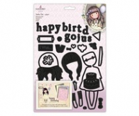 Billede: Gorjuss I Wish... Jumbo Die Set (GOR 503021) indeholder 37 dele og 5 ark papir